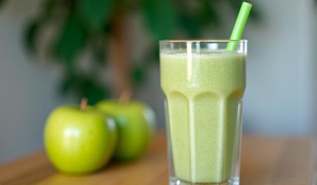 Смузи с зеленым яблоком