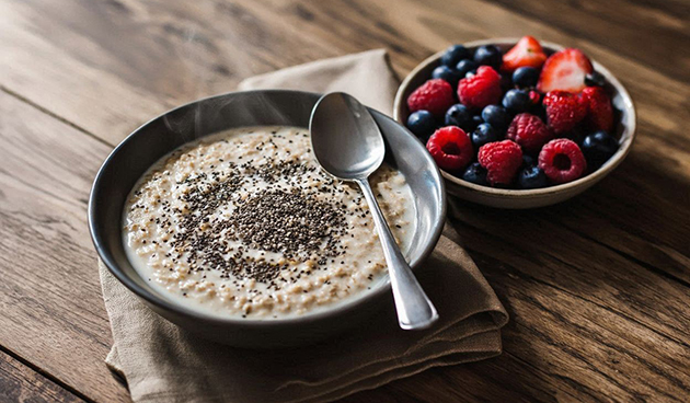 Каша с семенами чиа