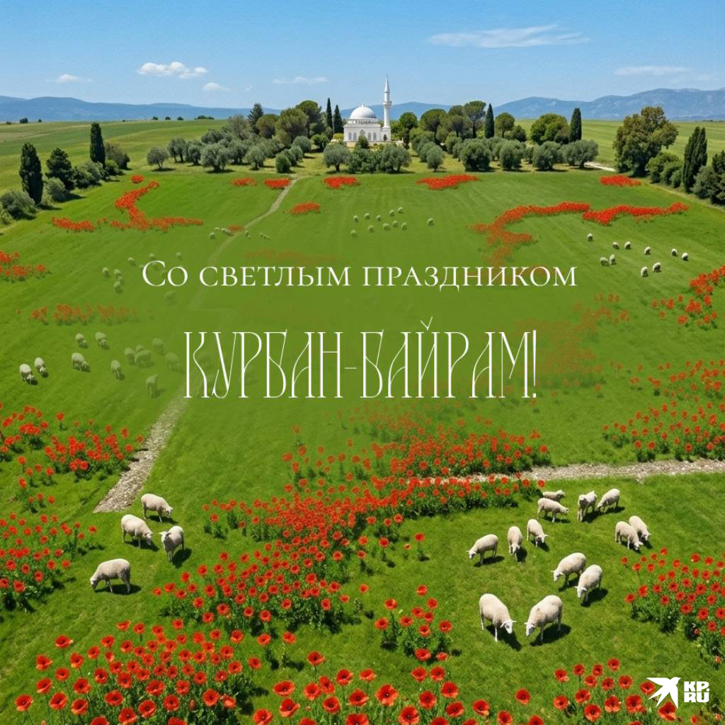 Красивые открытки «С Курбан-байрамом» для друзей и знакомых