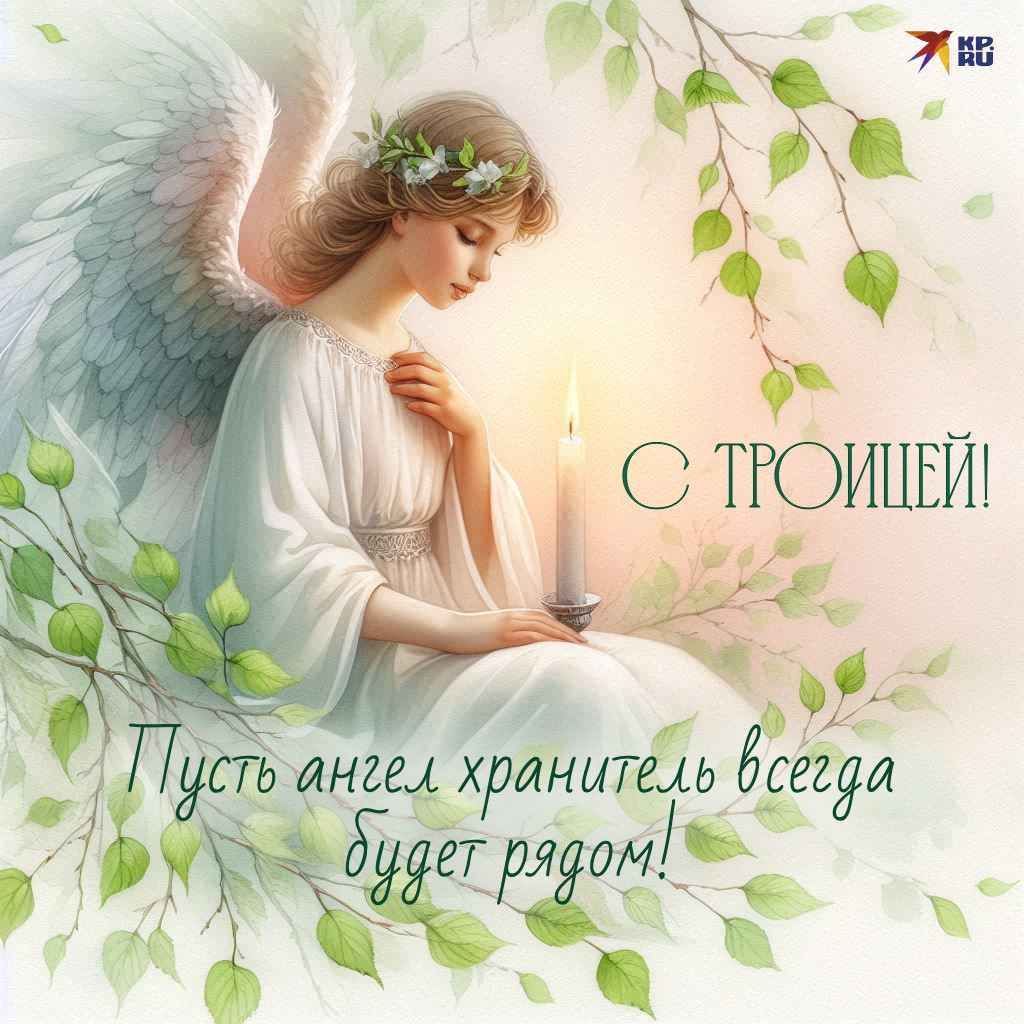 Красивые бесплатные открытки на День Святой Троицы с поздравлениями