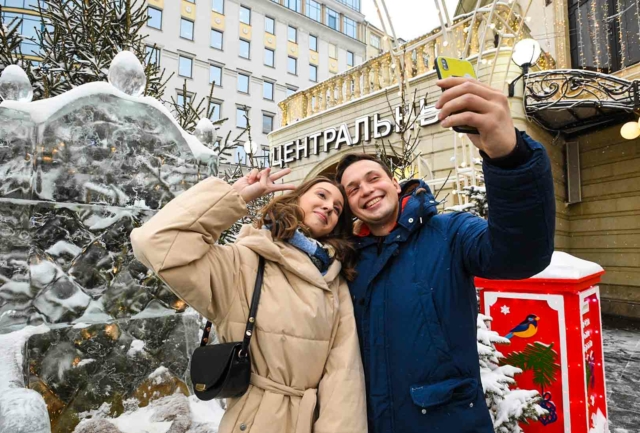 Новогодняя прогулка по московскому Бульварному кольцу