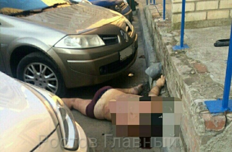 В ростове-на-дону мужчина упал с 9 этажа и разбил припаркова.