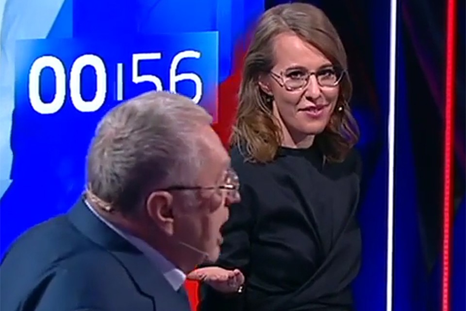 Ксения Собчак и Владимир Жириновский поспорили о