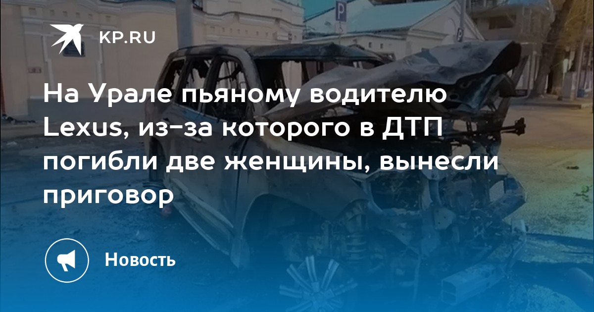 На Урале пьяному водителю Lexus, из-за которого в ДТП погибли две женщины, вынесли приговор - Vimarsana News