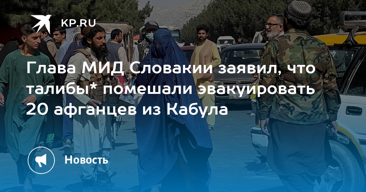 Глава МИД Словакии заявил, что талибы* помешали эвакуировать 20 афганцев из Кабула - Vimarsana News