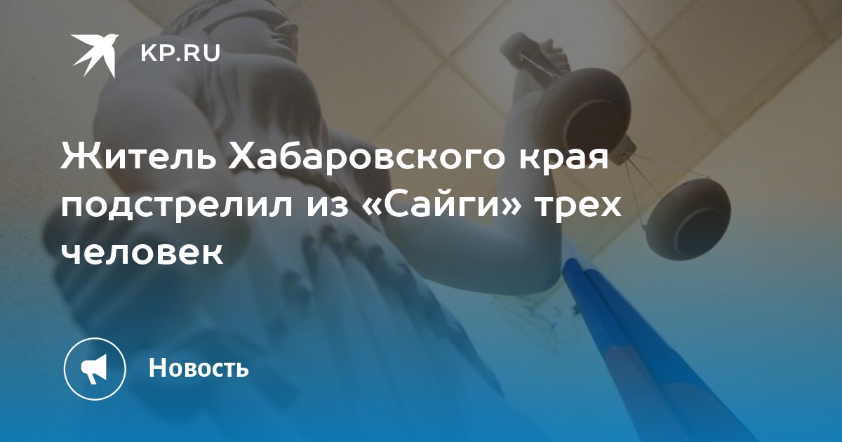 Житель Хабаровского края подстрелил из «Сайги» трех человек - Vimarsana News