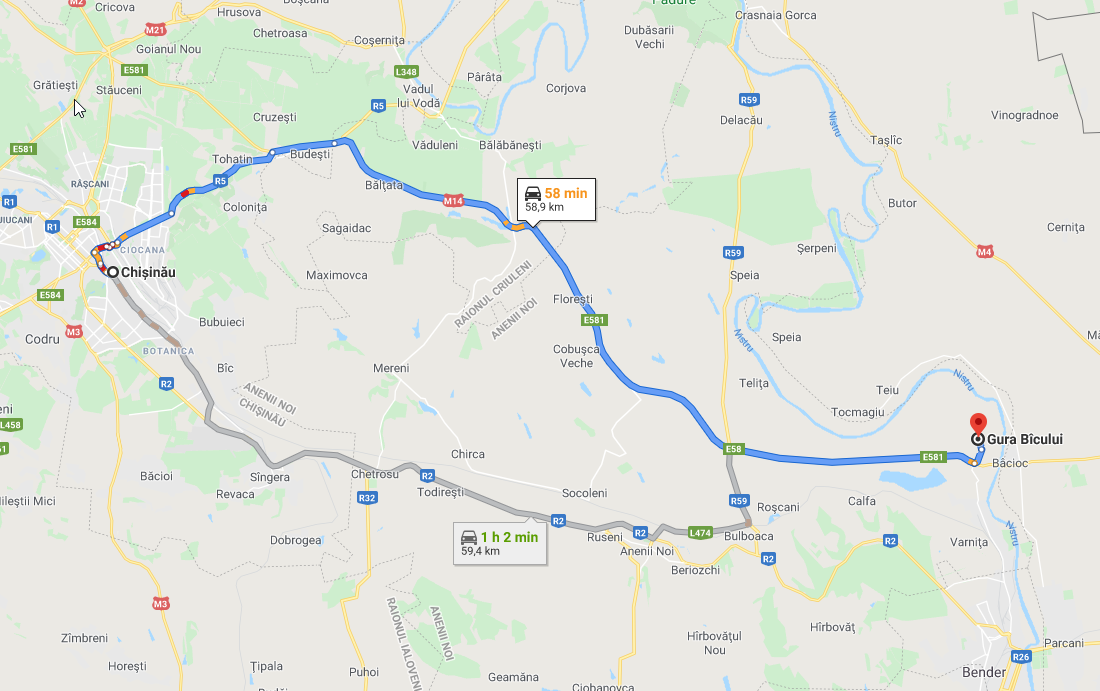 Как добраться в Piscicola Gura Bîcului