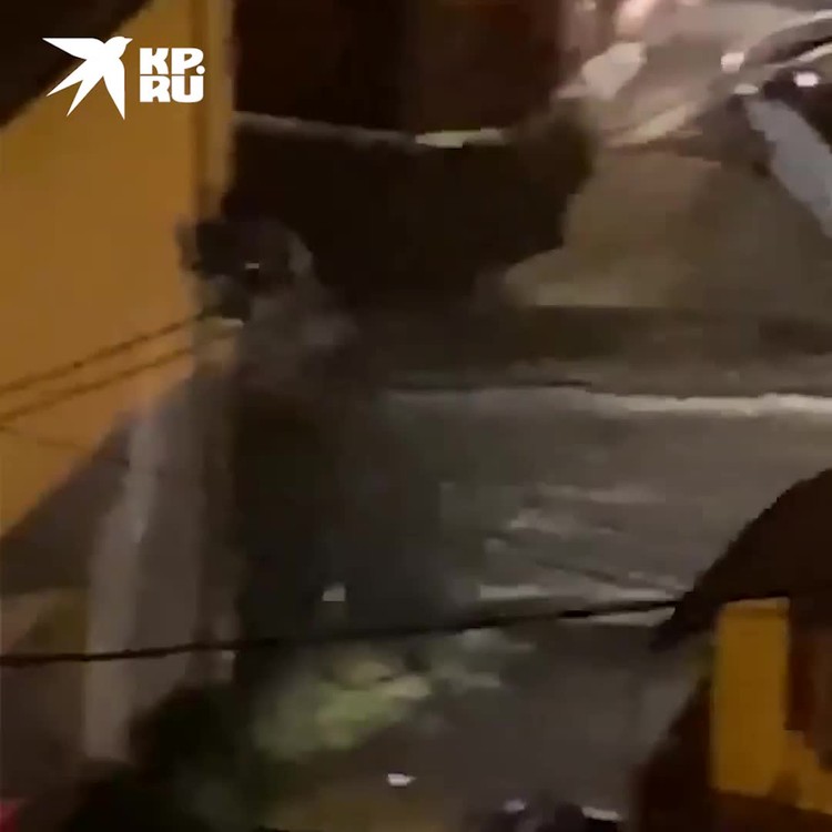 Сочи затопило после сильного ливня