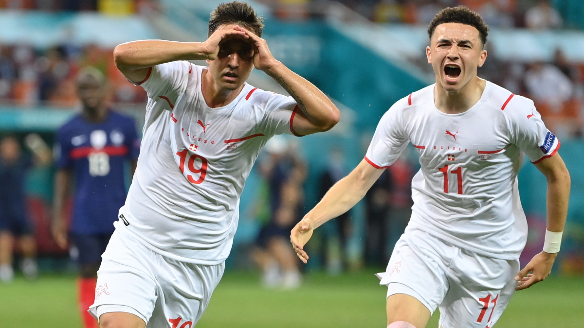Швейцария проявила характер в игре с чемпионами мира французами. Фото: REUTERS