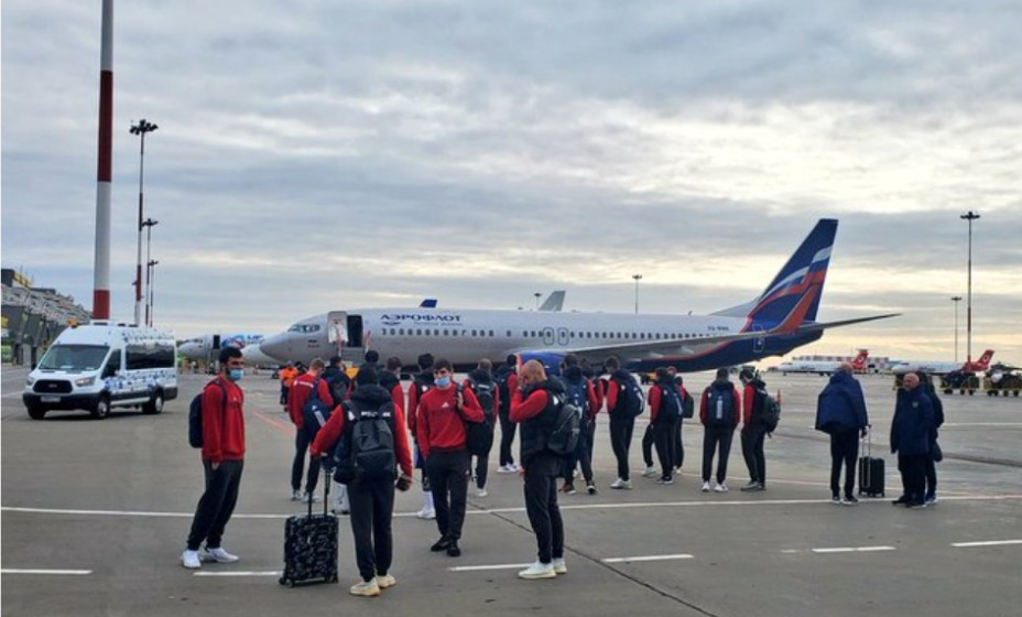 Сборная России по футболу вылетела в Словению. Фото: Twitter Team Russia