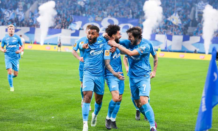 Легионеры «Зенита» празднуют разгром «Спартака». Фото: Твиттер ФК «Зенит»