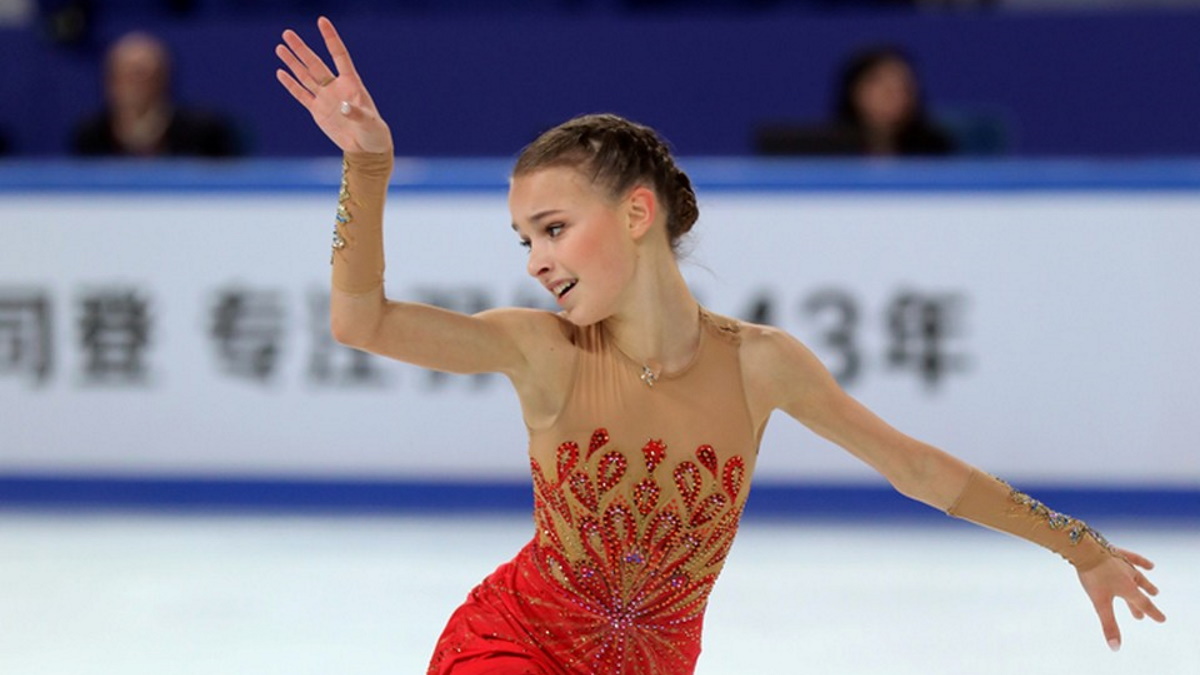 Анна Щербакова на Гран-При Китая-2019. Фото: REUTERS