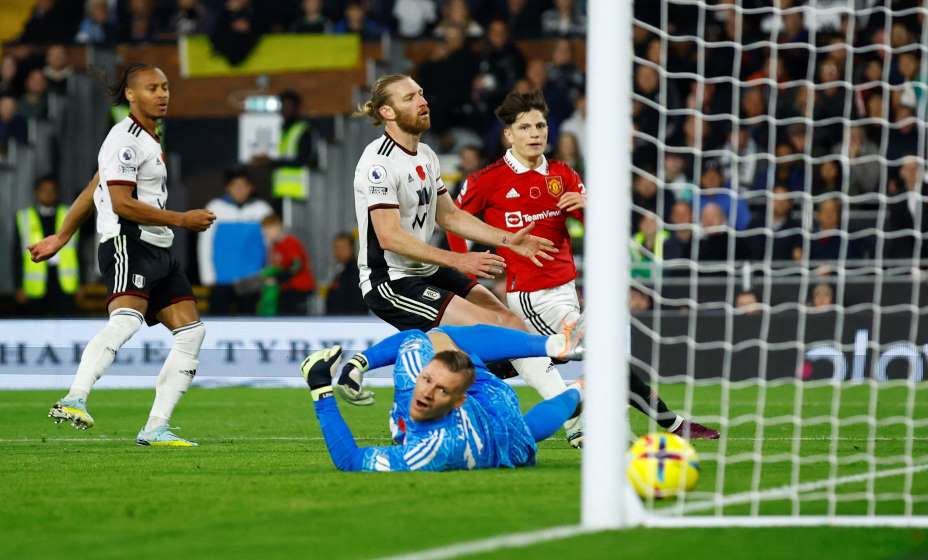 Полузащитник «МЮ» Алехандро Гарначо приносит победу своей команде над «Фулхэмом». Фото: Reuters