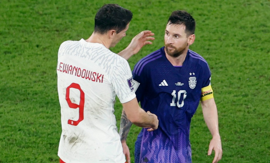 Левандовски и Месси вышли в плей-офф ЧМ-2022.
Фото: Reuters