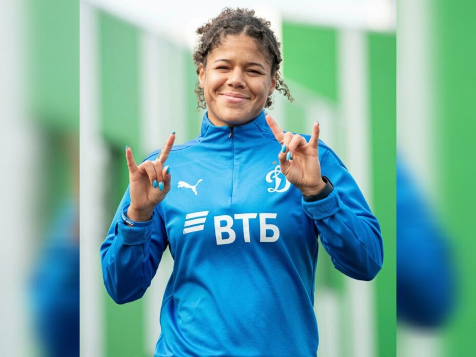 Кайлан Уильямс играет за бело-голубых с 2023 года. Фото: ЖФК «Динамо»