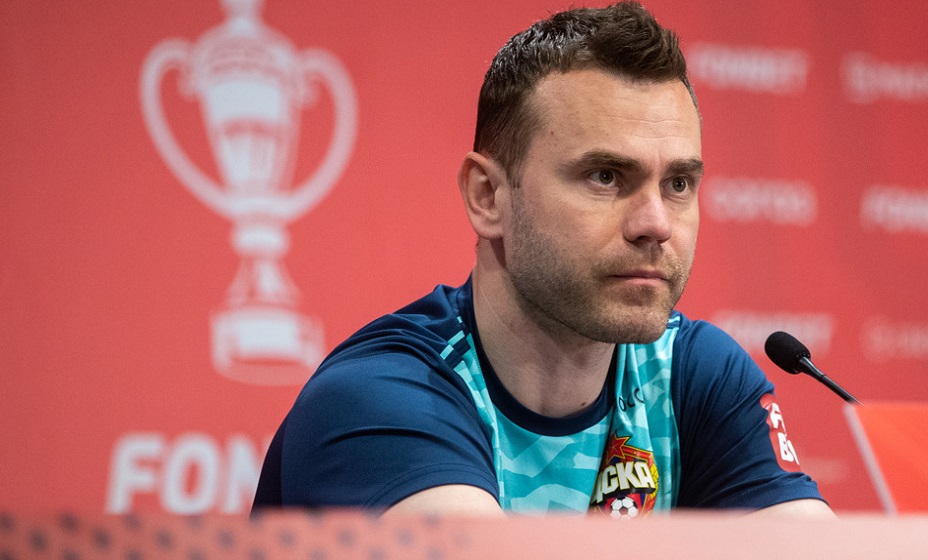 Акинфеев считает, что мировой футбол ничего не потерял из-за отстранения сборной России. Фото: ФК ЦСКА