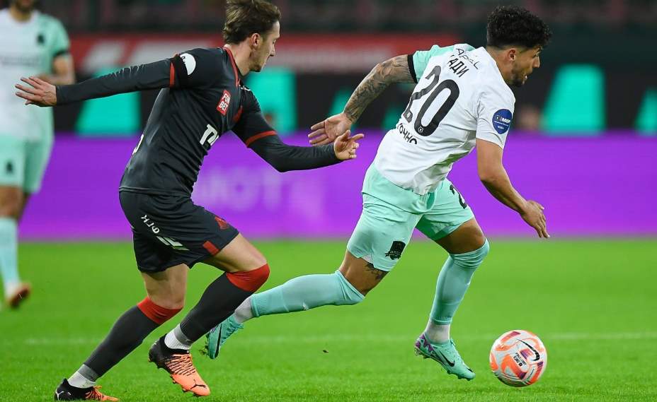 Кади уходит от Антона Миранчука. Фото: Соцсети ФК «Краснодар»