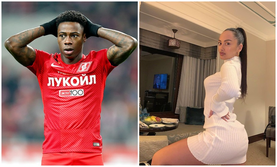 Футболист Квинси Промес и звезда «Дома-2» Мэри Кулешова нашли друг друга в ОАЭ. Фото: Коллаж соцсети Мэри Кулешовой и ФК «Спартак»