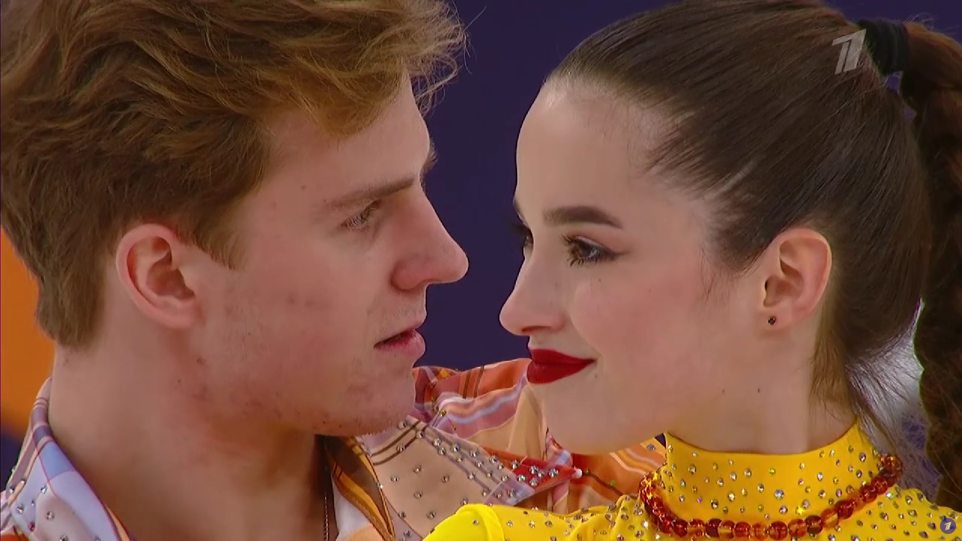 Егор Гончаров и Анна Щербакова. Фото: стоп-кадр прямого эфира 