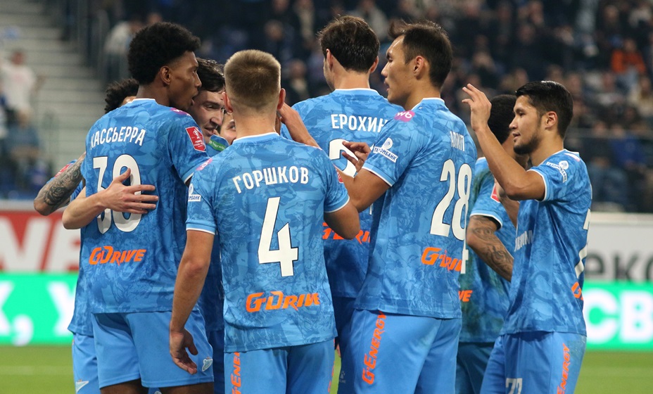 «Зенит» со счетом 1:0 обыграл «Рубин» в Кубке России. Фото: ФК «Зенит»