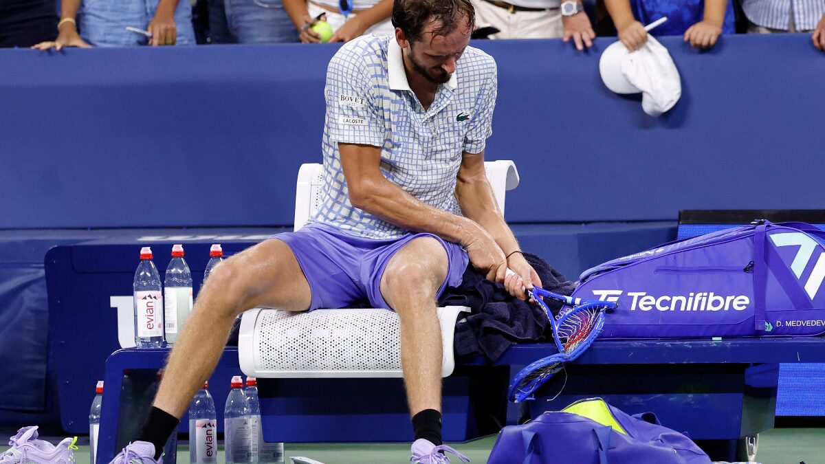 Даниил Медведев скандально проиграл французу в матче первого круга US Open-2025. Фото: REUTERS