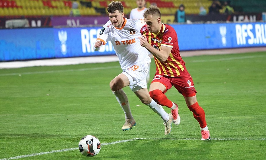 Тульский «Арсенал» в матче Первой лиги. Фото: ФК «Урал»