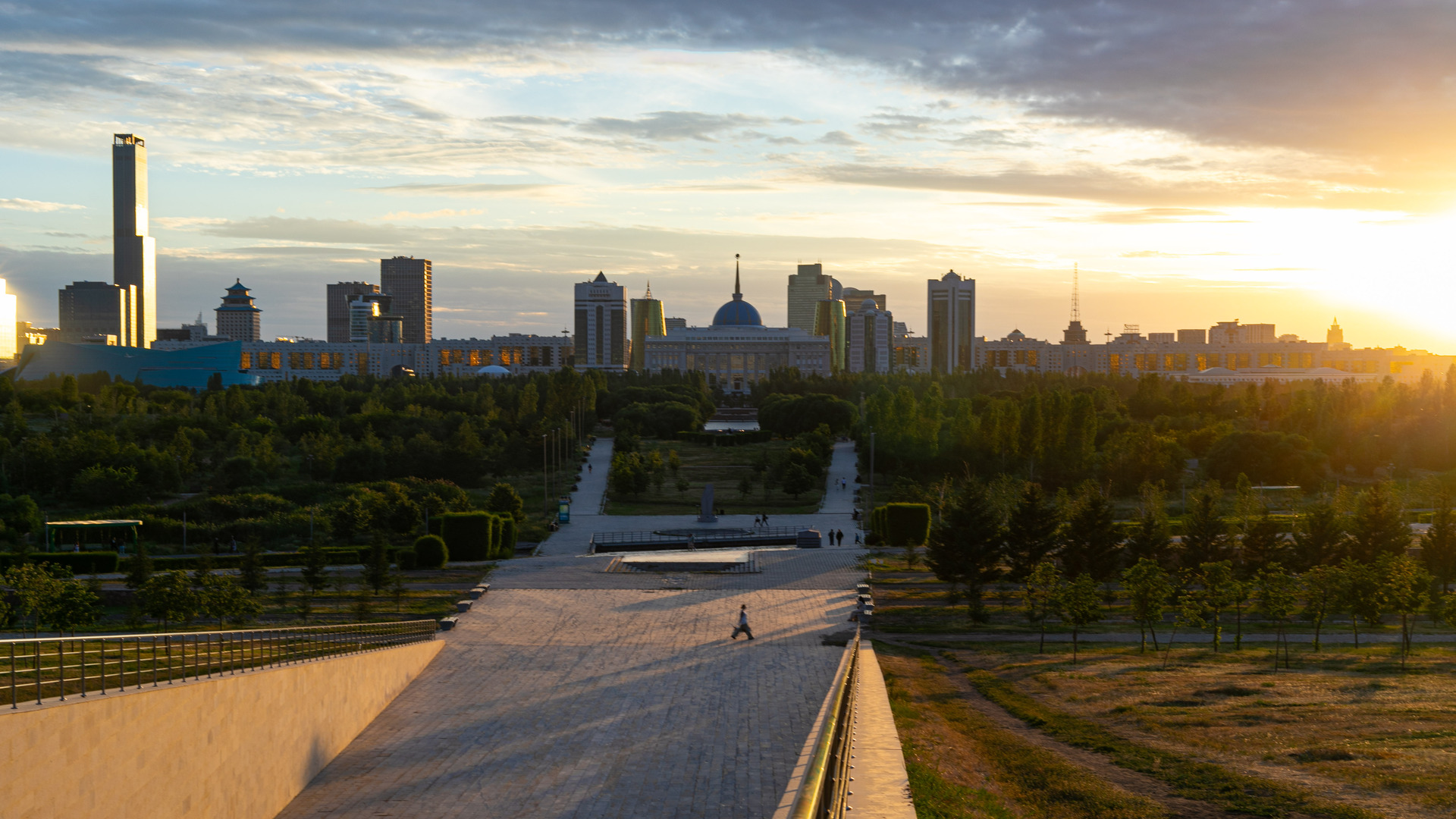 Городской пейзаж Астаны, Казахстан.